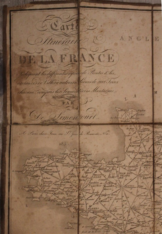 1835-Carte_de_France_Itineraire_distance_cartouche