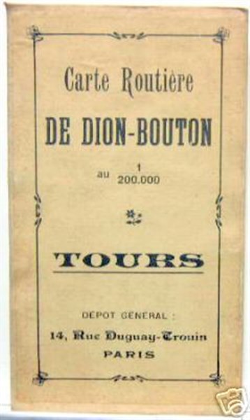 couverture carte DE DION 