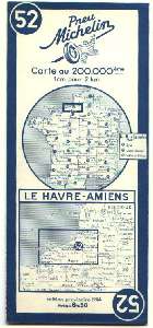  Cartes Michelins 1944 2 couleurs  